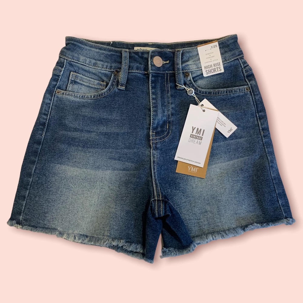 High Waisted Denim Shorts